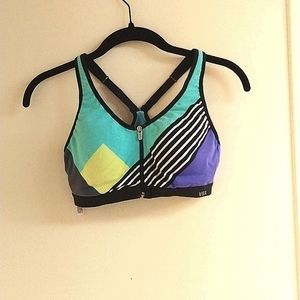 Victoria's secret sport, size 34b, sports bra, black, teal, yellow, white,purple
